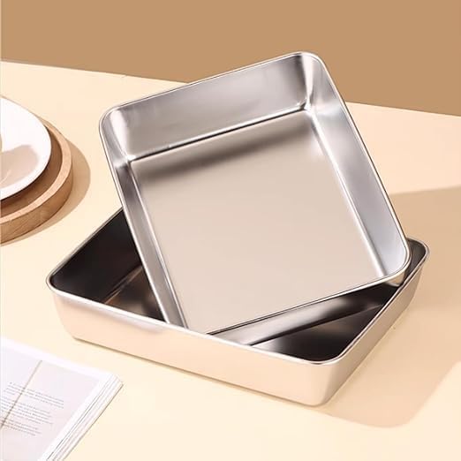 Stainless Steel Baking & Storage Tray with Lid