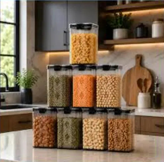 Unbreakable Airtight Containers (Set of 8)